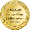 Stickers / autocollant Médaille du meilleur collaborateur