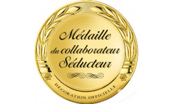 Stickers / autocollant Médaille de la meilleure collaboratrice