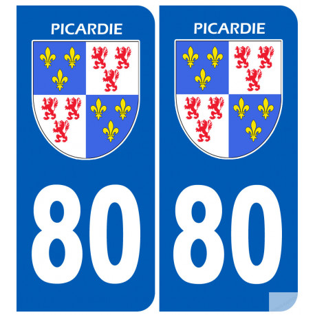 immatriculation 80 la Picardie