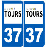 immatriculation 37 Tours