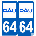 immatriculation 64 Pau