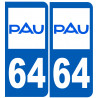 immatriculation 64 Pau