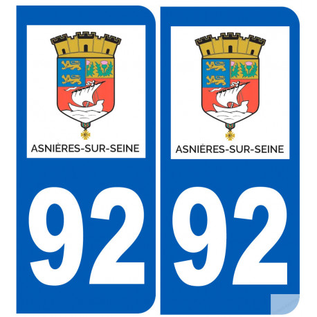 immatriculation 92 Asnières-sur-Seine