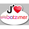 Sticker / autocollant : j'aime Batz-sur-Mer