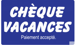 Paiement par Chèque vacances accepté