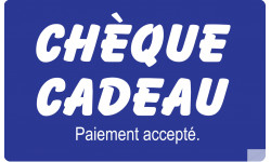 Chèque cadeau accepté