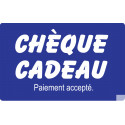 Chèque cadeau accepté