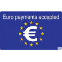 Euro payments accepted