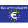 Euro payments accepted