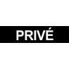 Sticker / autocollant : Privé noir