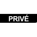 Sticker / autocollant : Privé noir