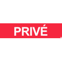 Sticker / autocollant : Privé rouge