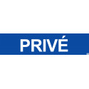 Sticker / autocollant : Privé bleu