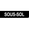 Sticker / autocollant : SOUS-SOL noir