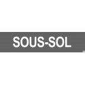 Sticker / autocollant : SOUS-SOL gris