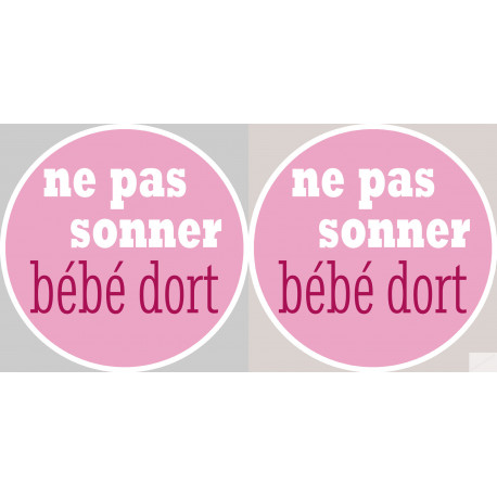 ne pas sonner bébé dort fille