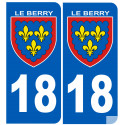 immatriculation Berry 18 (le Cher) 