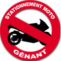 stationnement moto gênant