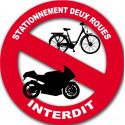 stationnement 2 ROUES interdit