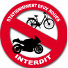 stationnement 2 ROUES interdit