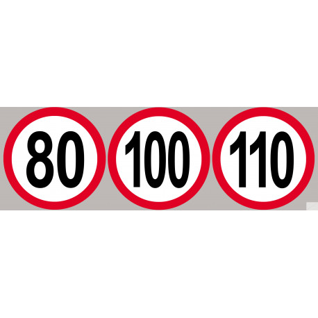 80-100-110km/h rouge