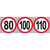 80-100-110km/h rouge