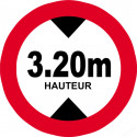 hauteur de vehicule maximum 3.2m