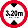 hauteur de vehicule maximum 3.2m