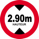 hauteur de vehicule maximum 2.9m