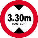 hauteur de vehicule maximum 3.3m