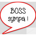 stickers / autocollant boss choqué