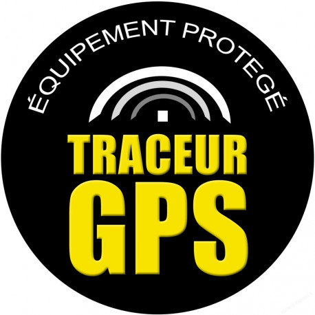 Sticker / autocollant : traceur GPS - 10cm