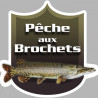 autocollant Pêche aux Brochets