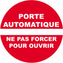 porte automatique ne pas forcer pour ouvrir