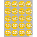 Autocollants : Stickers / autocollants Ronds 70% 4