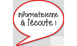 stickers / autocollant informaticien à l'écoute