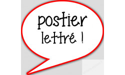 stickers / autocollant postier lettré