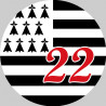 Stickers / autocollant Bretagne 22