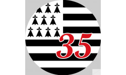 Stickers / autocollant Bretagne 35