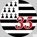 Stickers / autocollant Bretagne 35