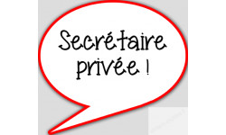 stickers / autocollant Secretaire à l'écoute