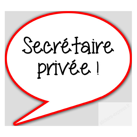 stickers / autocollant Secretaire à l'écoute