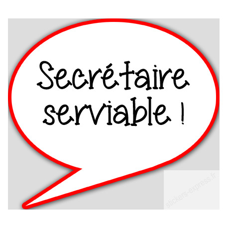 stickers / autocollant Secretaire privée