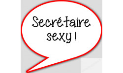 stickers / autocollant Secretaire serviable