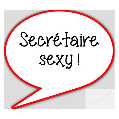 stickers / autocollant Secretaire serviable