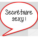 stickers / autocollant Secretaire serviable