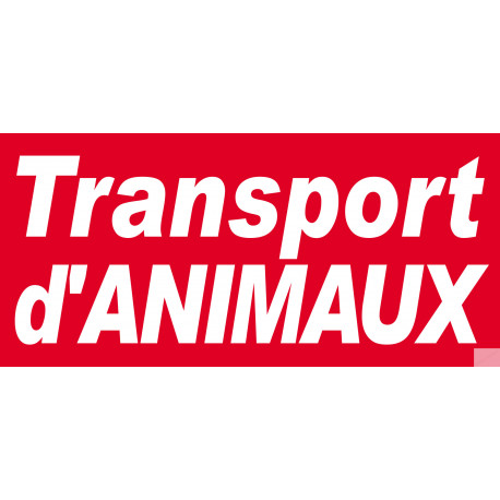 Sticker Transport d'animaux