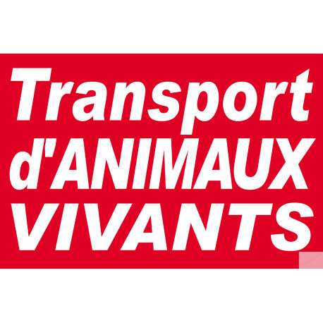 Sticker Transport d'animaux vivants