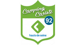 blason camping cariste Hauts de Seine 92 - 15x11.2cm