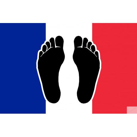 Pieds noirs drapeau Français